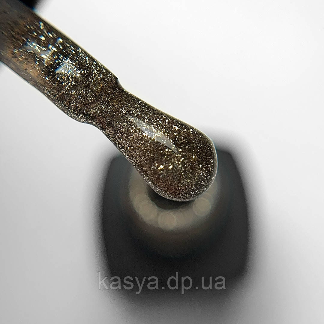 Гель лак Baby Moon Dance Diamond Gel polish №15, 6 мл золотисто-бежевий з дрібним шиммером, фото 1