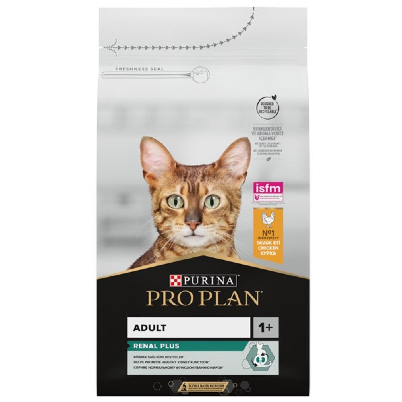 Сухий корм для котів Adult Renal Plus з куркою 1,5 кг Purina, фото 1