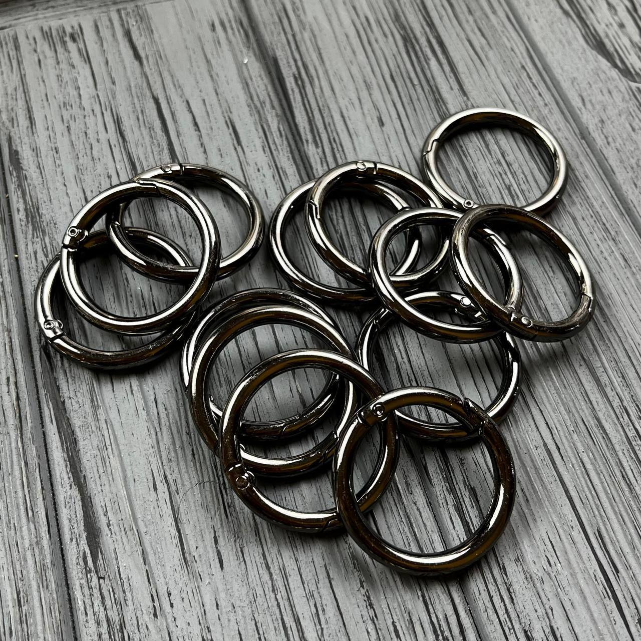 Кільце карабін 20 мм темний нікель