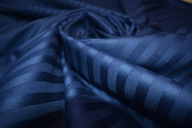 Сатин страйп Синій