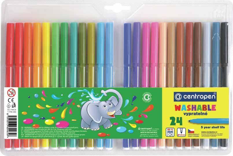 Фломастери 24 кольори Centropen 7790/24/7550/24
