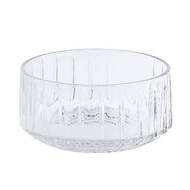 Скляна миска прозора кругла