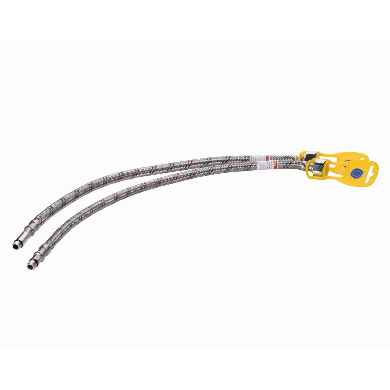 Шланг нержавіюча сталь ECO FIX М10х1/2» 1,0м. ПАРА EPDM