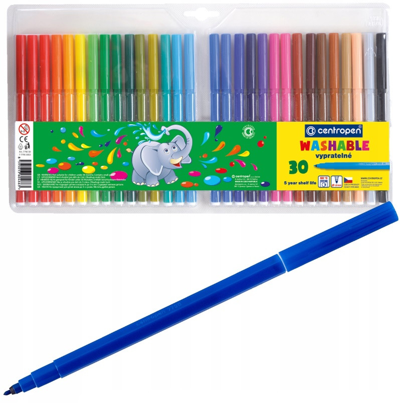Фломастери 30 кольорів Centropen 7790/30/7550/30