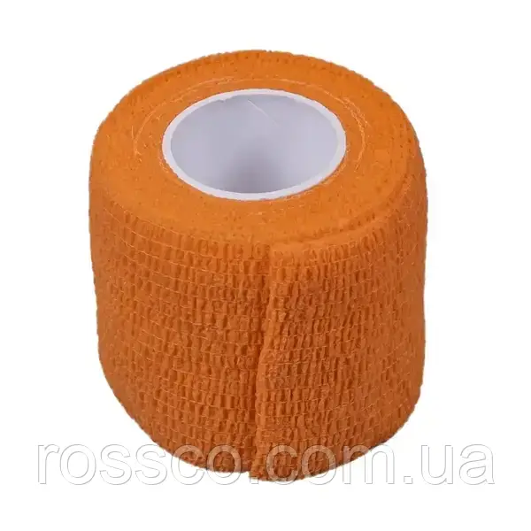 Бандажний бинт КОЛІР  ПОМАРАНЧЕВИЙ 50 мм*4,5 м