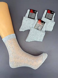 Шкарпетки х\б сітка Св-сірий 25 (39-40 взуття) 10 пар/уп.