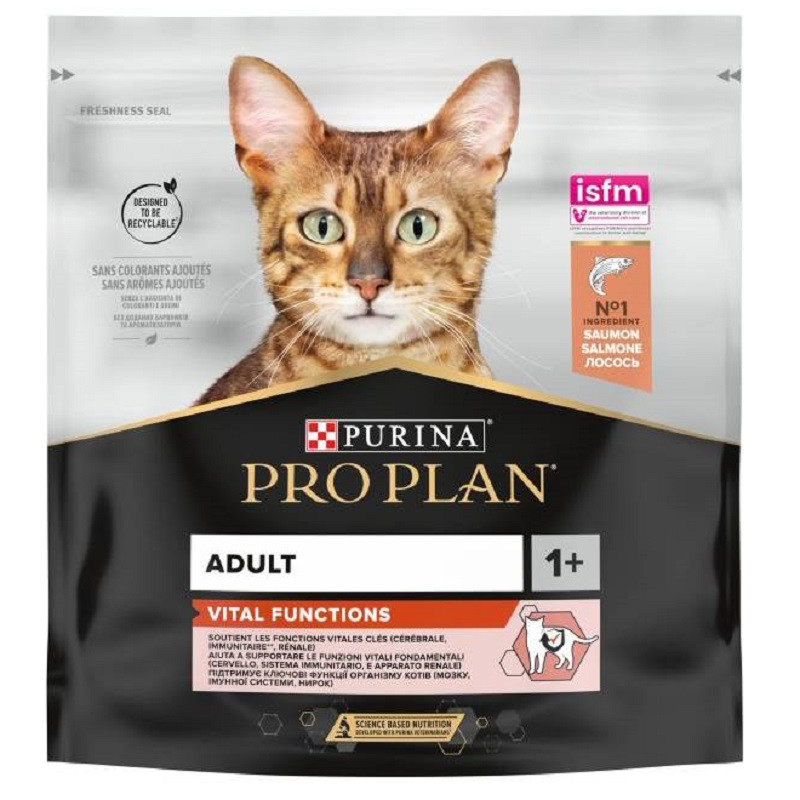 Сухий корм для котів Adult Vital Functions з лососем 400 г Purina