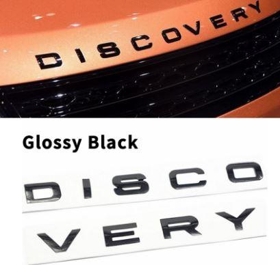 Шильдик емблема автологотип Land Rover DISCOVERY колір чорний глянець