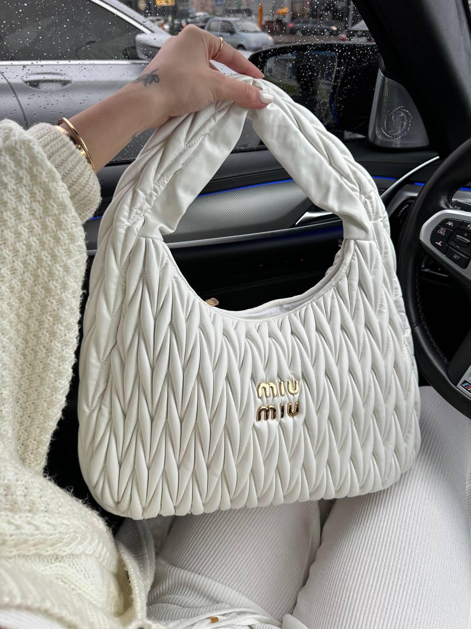Жіноча сумка Міу Міу біла Miu Miu White