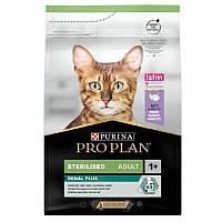 Сухий корм Purina Pro Plan Sterilised Renal Turkey для кастрованих котів і кішок на основі індички з