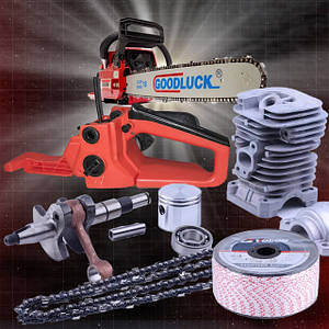 Запчастини на бензопили Goodluck 4300/4500, Partner 350/352, Stihl 180