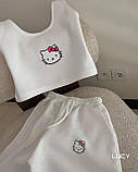 Жіночий літній костюм топ майка та шорти з Hello Kitty, фото 5