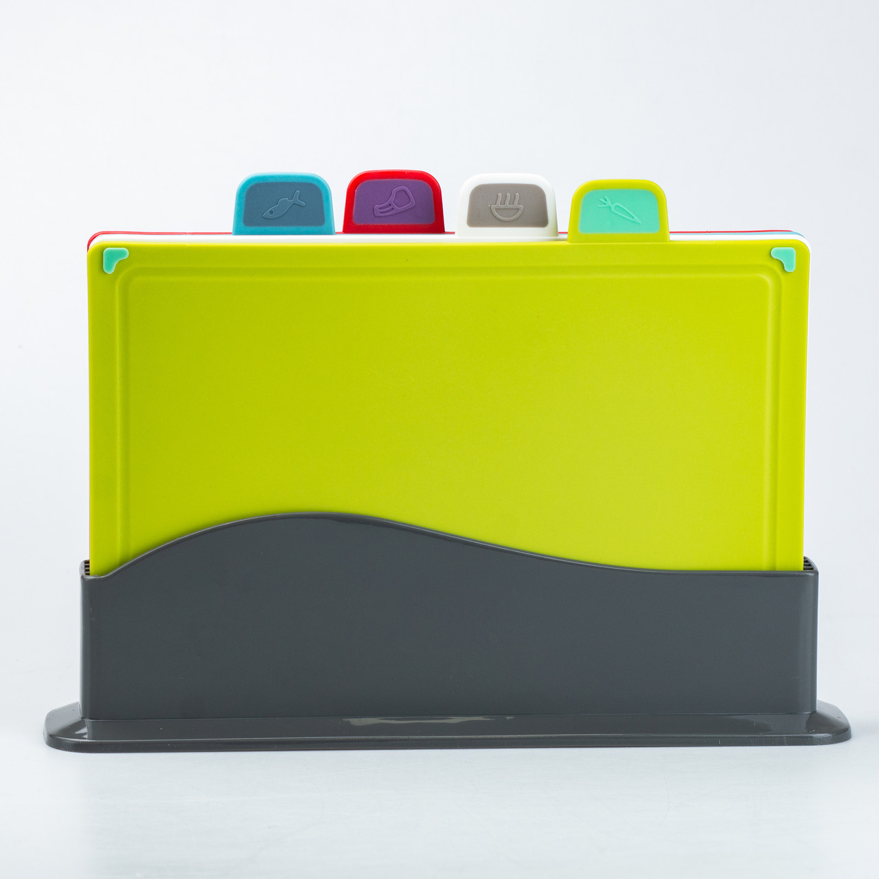 Набір обробних дощок 30 х 20 см на підставці 4 шт, фото 1