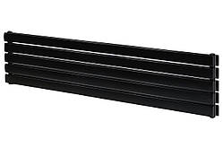 Горизонтальний дизайнерський радіатор опалення ARTTIDESIGN Livorno II G 5/340/2200/50 чорний матовий