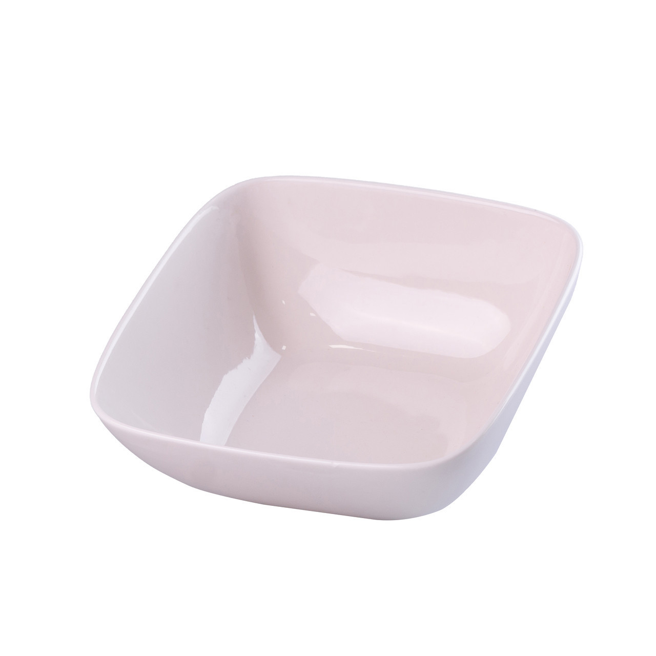 Тарілка глибока квадратна з порцеляни 15х15х6 см супниця біла на 500 мл білі тарілки, фото 1