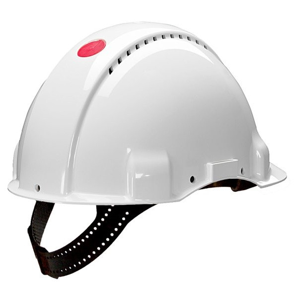 G3000DUV-VI Каска, біла, вент., шкір., штифтова застібка