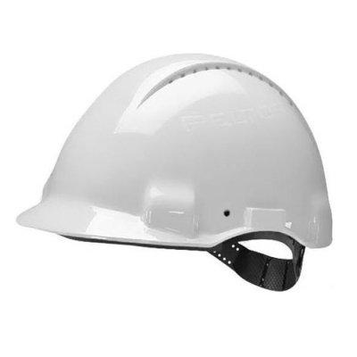 G3000CUV-VI Каска, біла, вент., синтетич., штифтова застібка