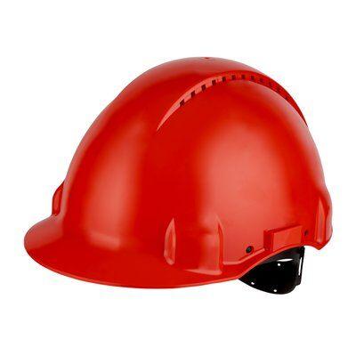 G3000CUV-RD Каска, червона, вент., синтетич., штифтова застібка