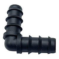 Кутник зубчастий з'єднувальний 16 мм крапельна трубка, SantehPlast