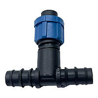 Трійник під крапельну стрічку та садову трубку, SantehPlast