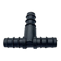 Трійник зубчастий з'єднувальний 16 мм, крапельне зрошення