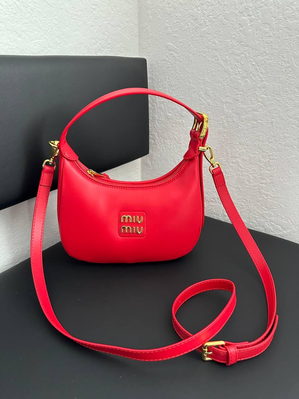 Жіноча сумка Міу Міу червона Miu Miu Red, фото 1