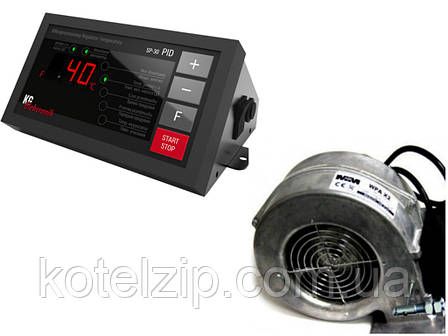 Комплект автоматики котла KG Elektronik SP-30 PID + вентилятор WPA X2, фото 1