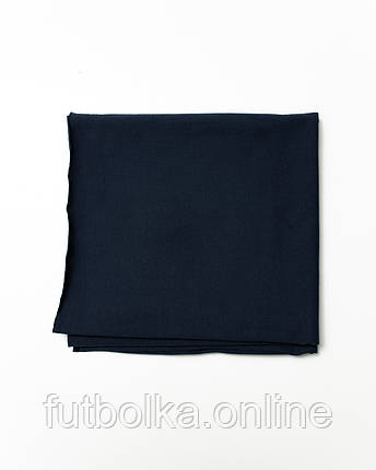 Тканина Кулір 100% бавовна, щільність 170 г Туреччина Глибоко-темно синя, фото 2