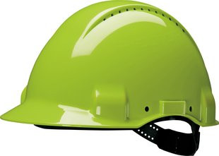G3000CUV-GB Каска, HI VIZ, вент., синтетич., штифтова застібка