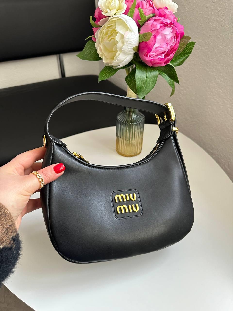 Жіноча сумка Міу Міу чорна Miu Miu Black, фото 1
