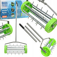 Ручний аератор-скарифікатор для трави з шипами, 420 мм Bass Polska 8931