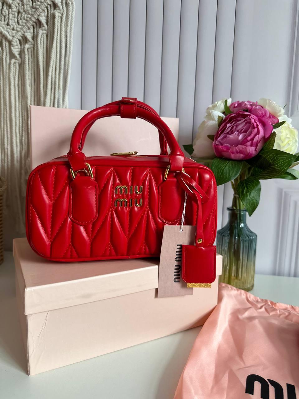 Жіноча сумка Міу Міу червона Miu Miu Red, фото 1