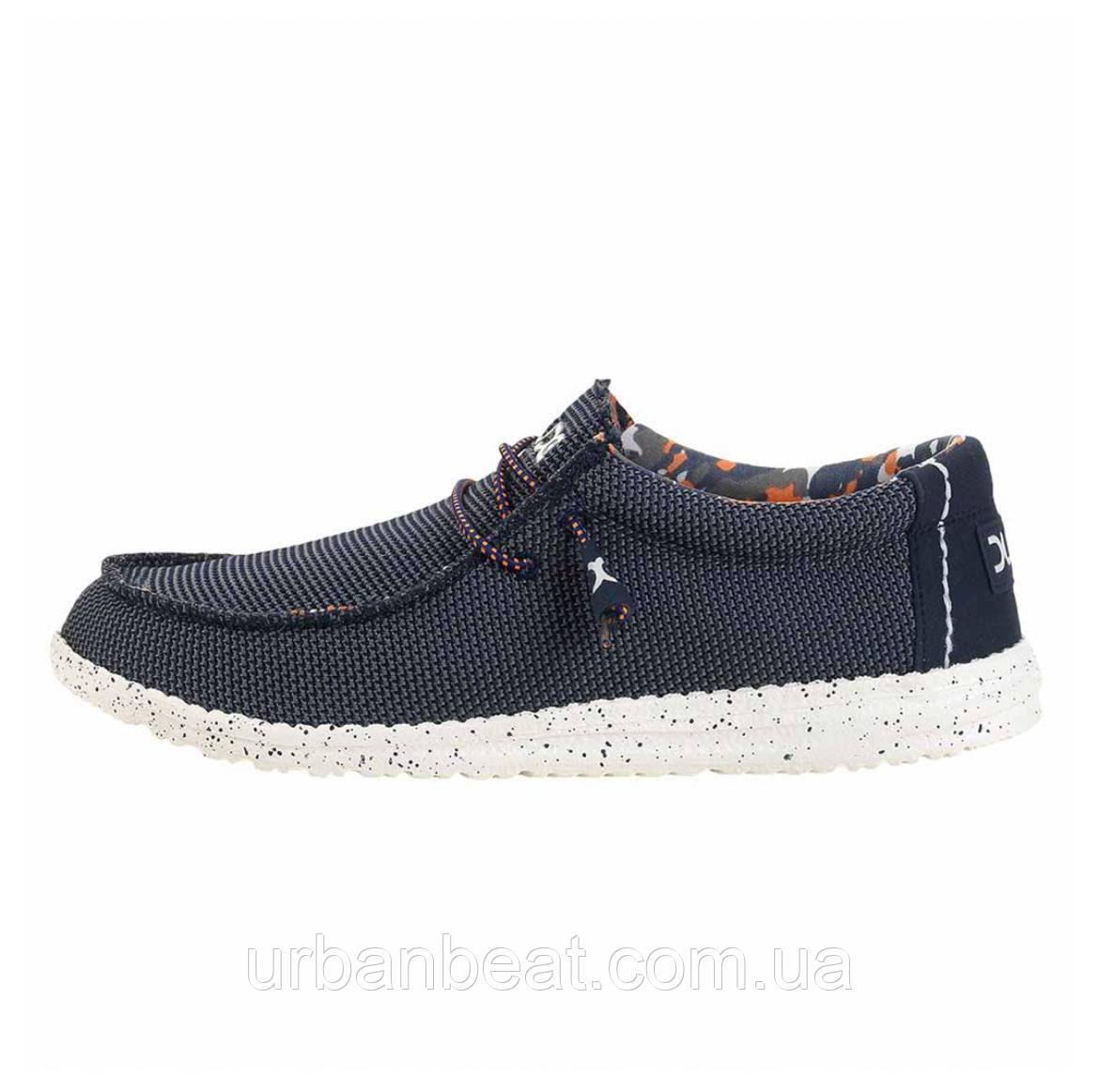 Літні чоловічі топсайдери Hey Dude WALLY SOX BLUE MULTI Оригінал, фото 1
