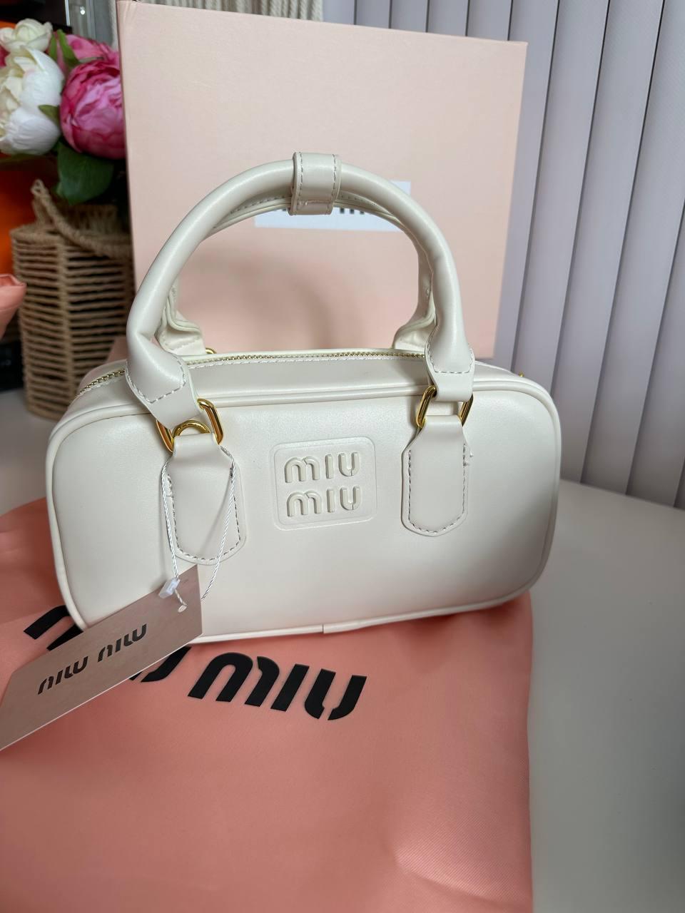 Жіноча сумка Міу Міу біла Miu Miu White, фото 1