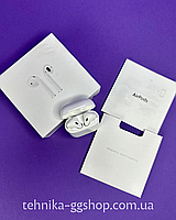 Навушники бездротові AirPods 2 + Захисний Силіконовий Чохол Чорний