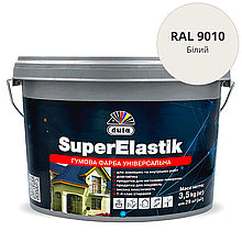 Гумова фарба універсальна Dufa SuperElastik RAL 9010 Білий  мат 1,2 кг