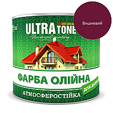 Фарба олійна для покрівлі Dnipro-Contact МА-15 Вишневий глянець 2,5 л