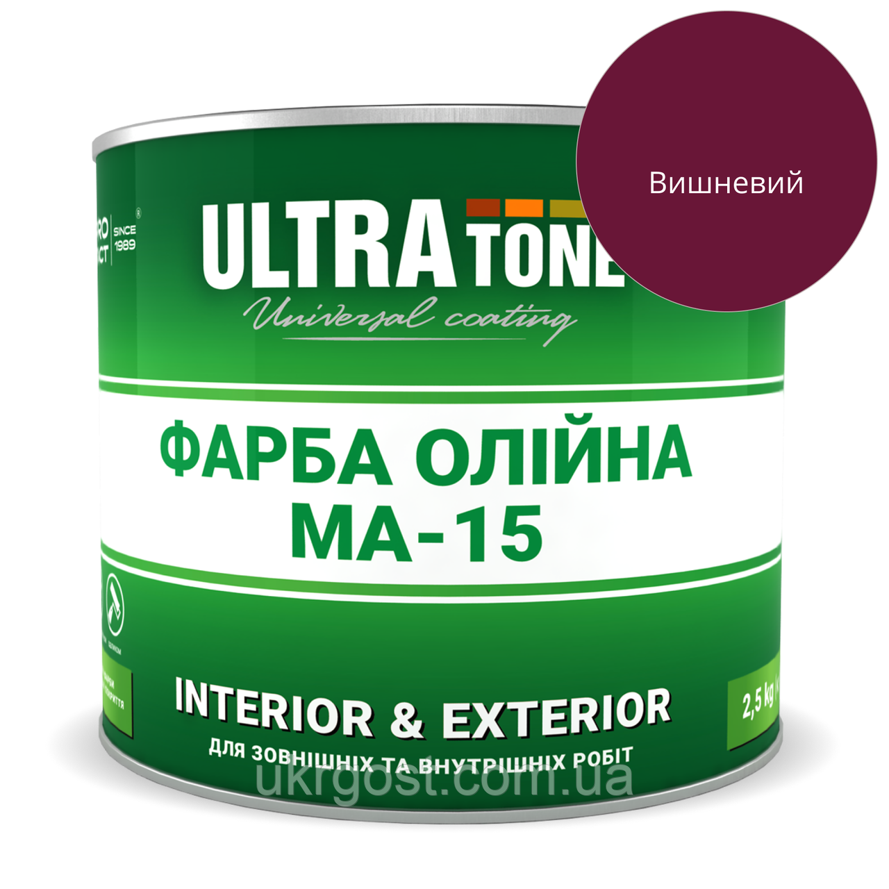 Фарба олійна Dnipro-Contact МА-15 Вишня глянець 2,5 л