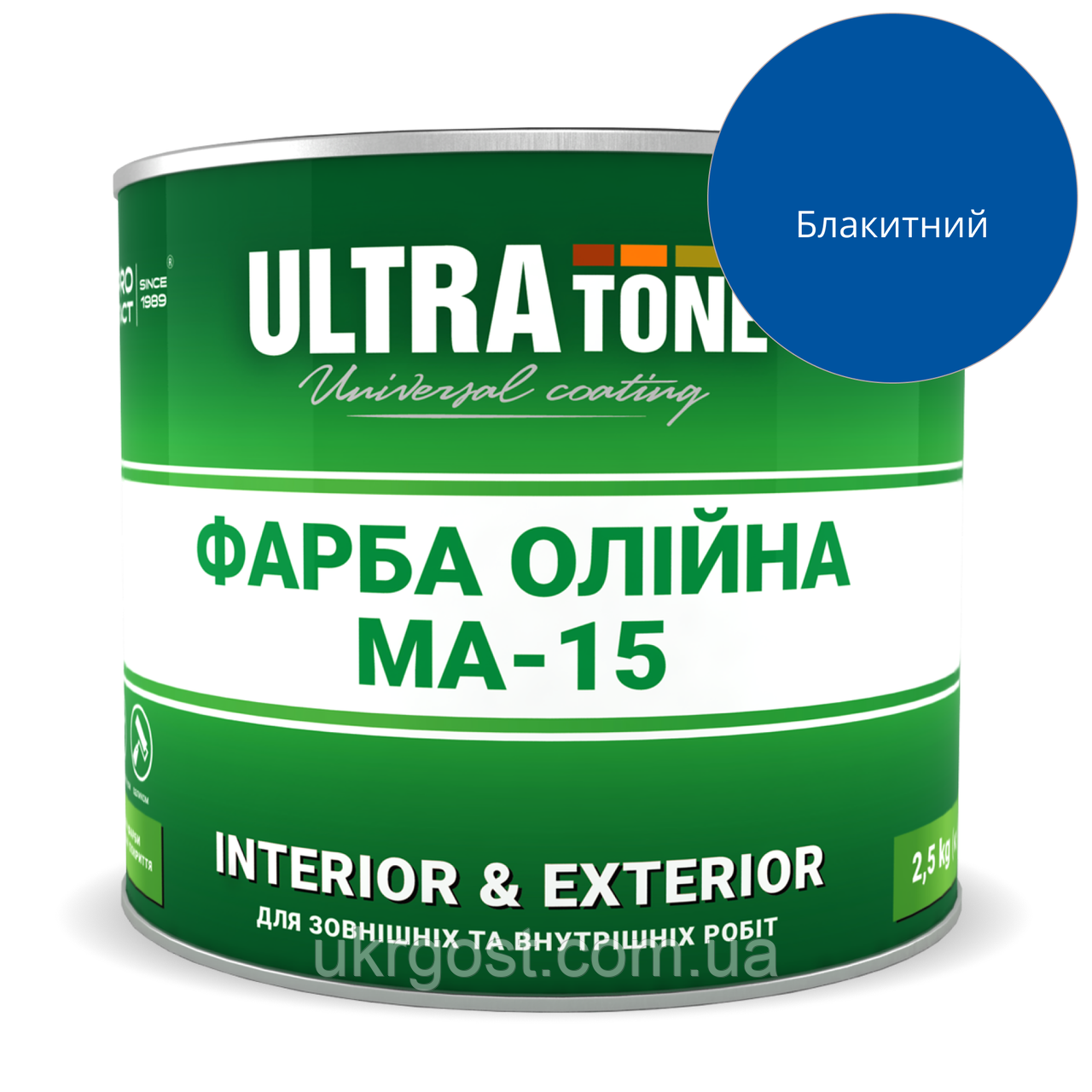 Фарба олійна Dnipro-Contact МА-15 Блакитний глянець 1 л