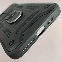 Чохол для Apple iPhone 11 Pro Max протиударний з підставкою зі шторкою на айфон 11 про макс чорний crt, фото 4