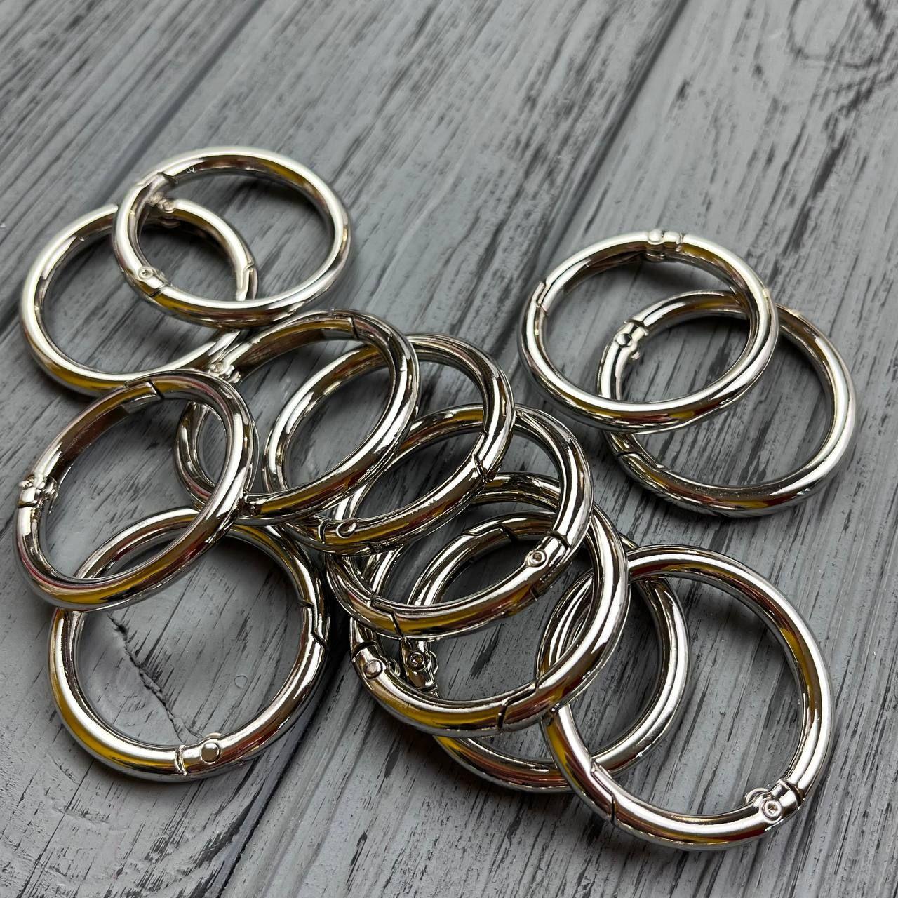 Кільце карабін 20 мм нікель, фото 1