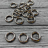 Кільце карабін 40 мм нікель, фото 2