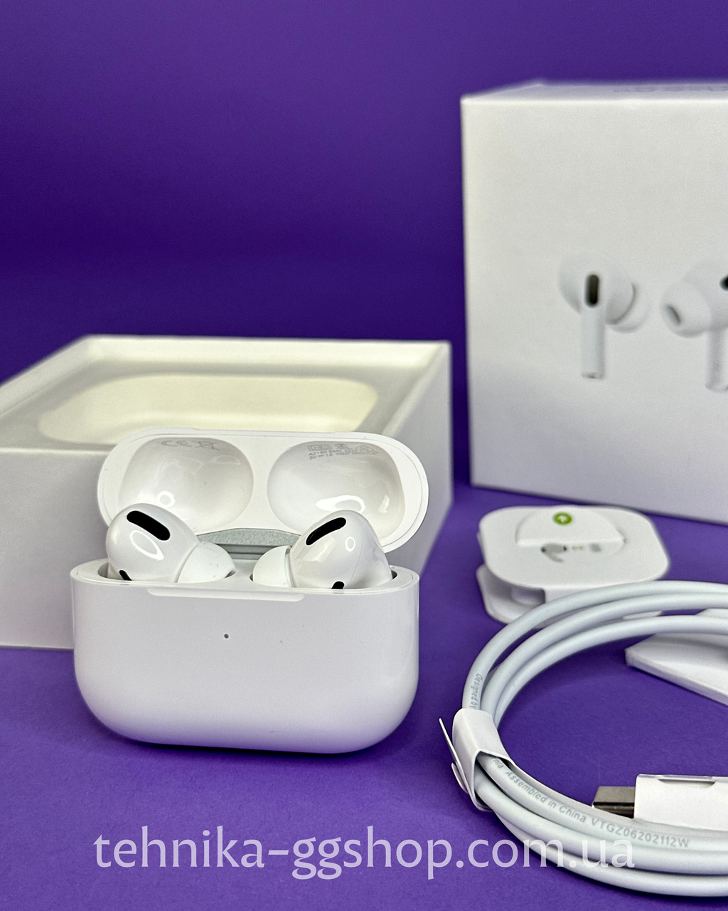 Навушники бездротові AirPods Pro із шумозаглушенням + Захисний Силіконовий Чохол на AirPods
