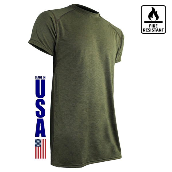 Вогнестійка контрактна футболка США, Розмір: Large, Undershirt, Колір: Olive