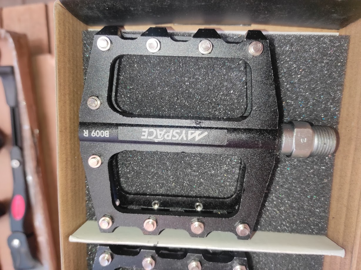 Педали велосипедные MySpace JTB-014 Пром. подшипники, CR-MO ось, черные, фото 1