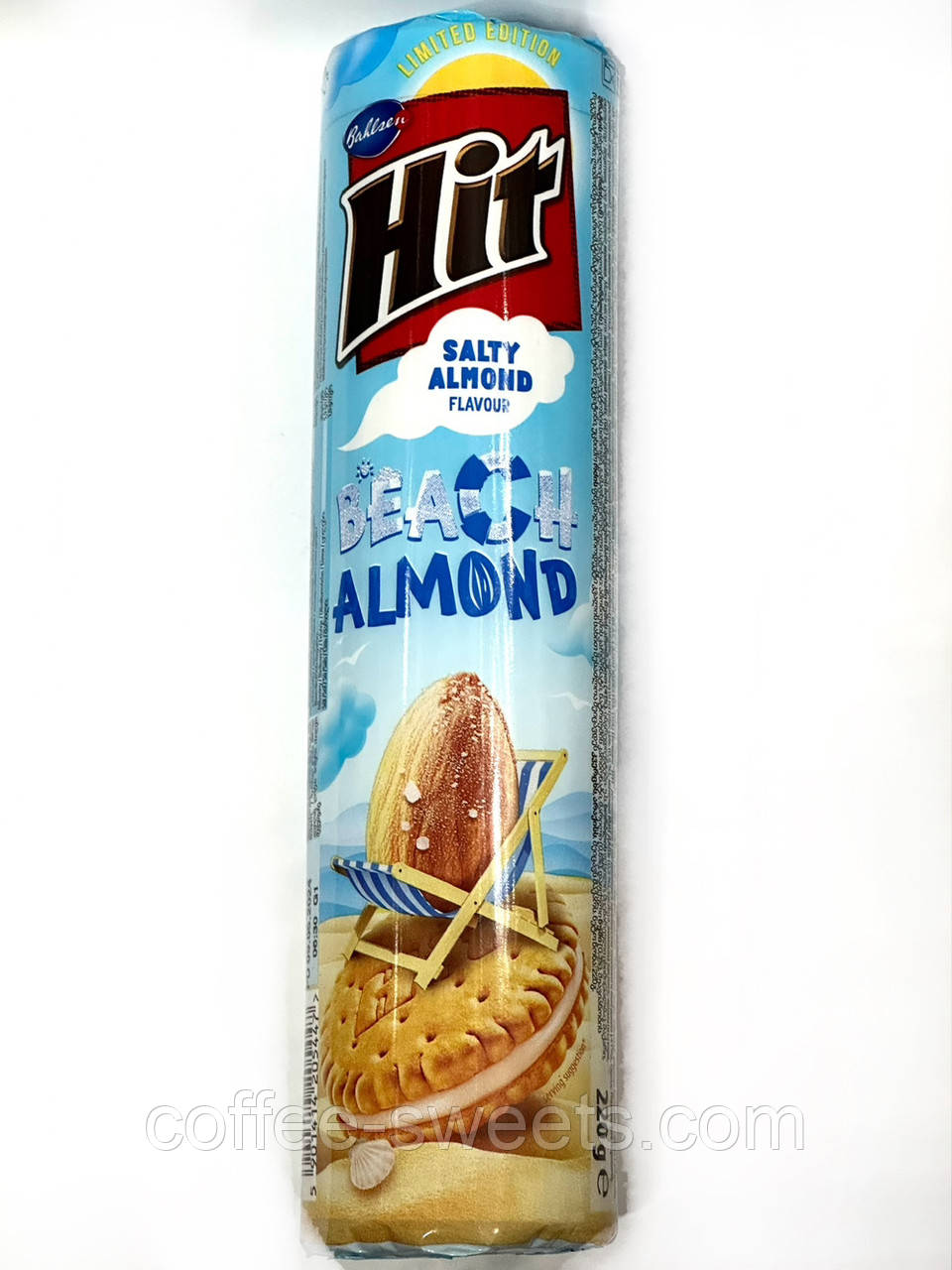 Печиво Hit Beach Almond Хіт солона карамель 220 г Польща