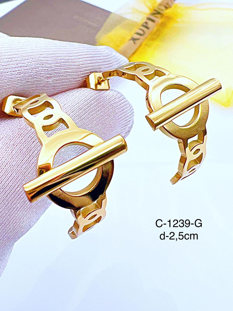 Сережки Xuping Stainless steel позолота (14-K)