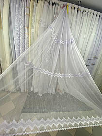 Тюль льон заввишки 2,8 м. холодний білий