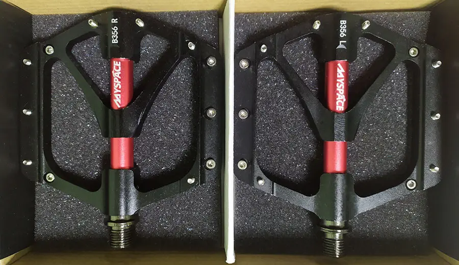 Педали велосипедные алюминиевые MySpace Y JTB-023 на пром подшипниках, CR-MO ось, черные, фото 1