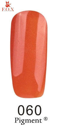 Гель-лак F. O. X. Pigment №060 лососевий з микроблеском 6 ml